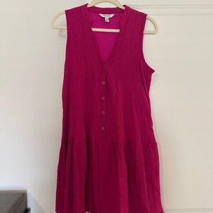 Nine West Fuchsia Sleeveless Dress
